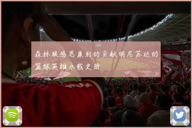 森林狼感恩康利的贡献明尼苏达的篮球英雄永载史册