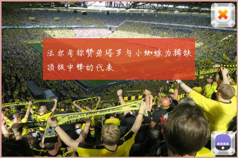 法尔考称赞劳塔罗与小蜘蛛为稀缺顶级中锋的代表